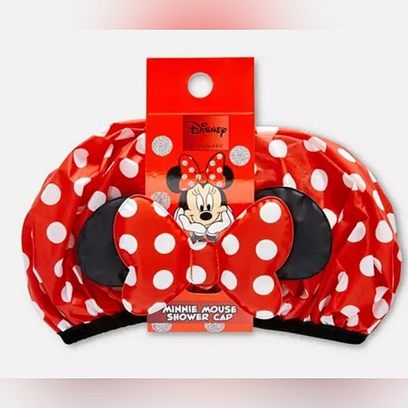Disney Other - Disney Minnie Mouse Polka Dot  Bow Large Shower Cap